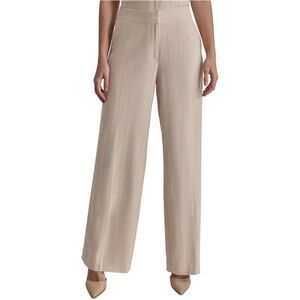 DKNY Womens Pin Stripe Straight Leg Casual Pants, NWT